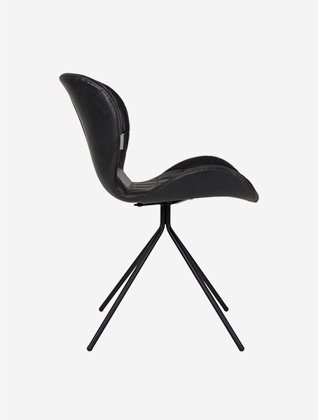 Zuiver OMG LL dizajnová stolička - Čierna - Výpredaj